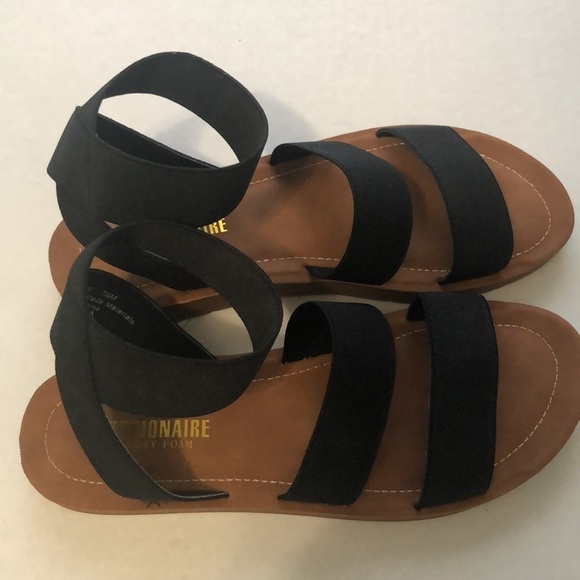 Cushionaire Memory Foam BLK Sandals Size 7.5 M - Picture 4 of 12